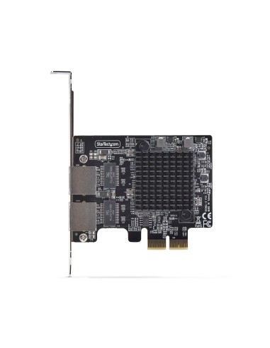 StarTech.com Scheda di Rete PCIe Gigabit a 2 Porte 5G, Interfaccia LAN PCI Express 5G 2,5G 1G 100M 10M, Realtek RTL8126, NIC