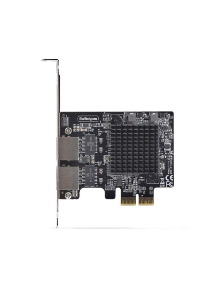 StarTech.com Scheda di Rete PCIe Gigabit a 2 Porte 5G, Interfaccia LAN PCI Express 5G 2,5G 1G 100M 10M, Realtek RTL8126, NIC