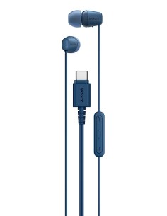 Sony IER-EX15C Auricolare Cablato In-ear Musica e Chiamate USB tipo-C Blu
