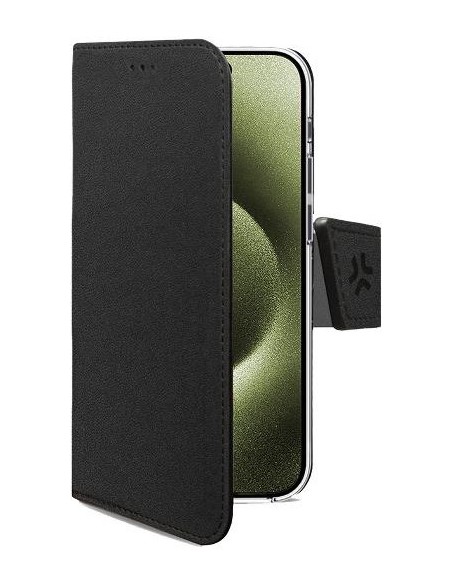 Celly WALLYMAG custodia per cellulare 16 cm (6.3") Custodia a borsellino Nero
