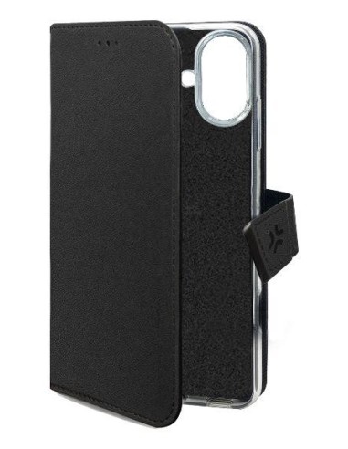 Celly WALLYMAG custodia per cellulare 16 cm (6.3") Custodia a borsellino Nero