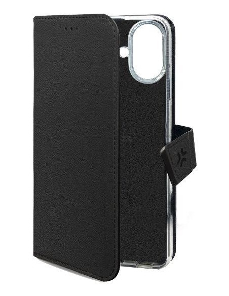 Celly WALLYMAG custodia per cellulare 16 cm (6.3") Custodia a borsellino Nero
