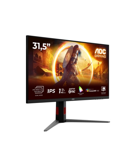AOC G4 U32G4U Monitor PC 80 cm (31.5") 3840 x 2160 Pixel 4K Ultra HD Nero, Rosso