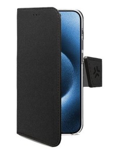 Celly WALLYMAG custodia per cellulare 16 cm (6.3") Custodia a borsellino Nero