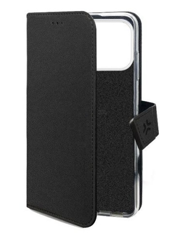 Celly WALLYMAG custodia per cellulare 16 cm (6.3") Custodia a borsellino Nero