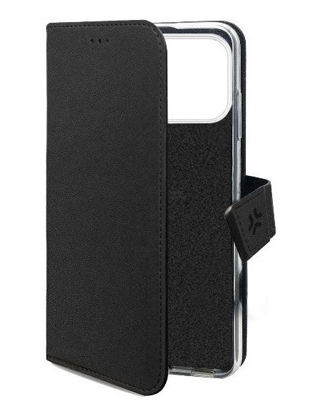 Celly WALLYMAG custodia per cellulare 16 cm (6.3") Custodia a borsellino Nero