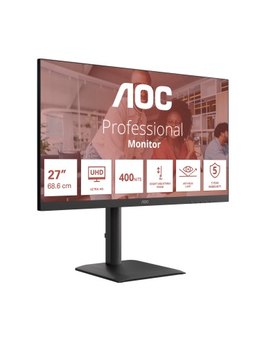 AOC E4 U27E4CV Monitor PC 68,6 cm (27") 3840 x 2160 Pixel 4K Ultra HD LED Nero