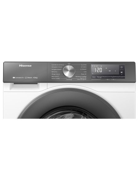 Hisense WD3S9043BW7 lavasciuga Libera installazione Caricamento frontale Bianco D
