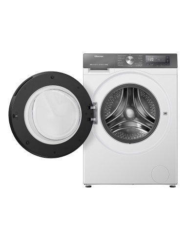 Hisense WD3S9043BW7 lavasciuga Libera installazione Caricamento frontale Bianco D