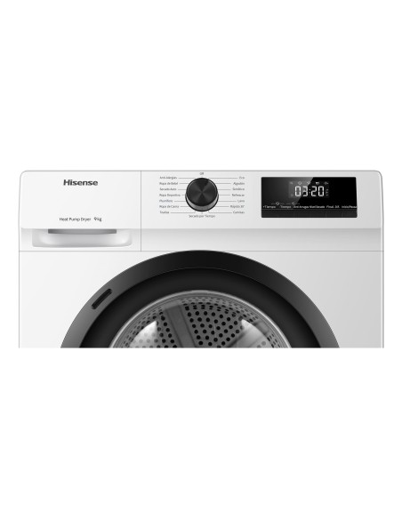 Hisense DHQE900UWDC asciugatrice Libera installazione Caricamento frontale 9 kg Bianco