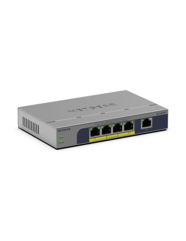 NETGEAR GS105PP Non gestito Gigabit Ethernet (10 100 1000) Supporto Power over Ethernet (PoE) Montaggio da desktop parete Grigio