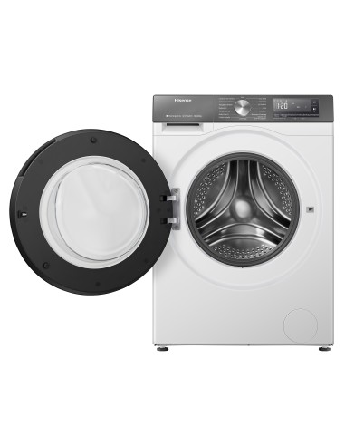 Hisense WD3S1043BW7 lavasciuga Libera installazione Caricamento frontale Bianco D