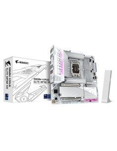GIGABYTE B860M AORUS ELITE WF6E ICE Scheda madre - CPU Intel Core Ultra, VRM a 12+1+2+1 fasi, fino a 9200MHz DDR5, 1xPCIe 5.0 +