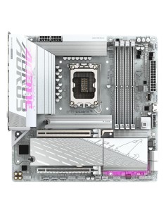 GIGABYTE B860M AORUS ELITE WF6E ICE Scheda madre - CPU Intel Core Ultra, VRM a 12+1+2+1 fasi, fino a 9200MHz DDR5, 1xPCIe 5.0 + 2
