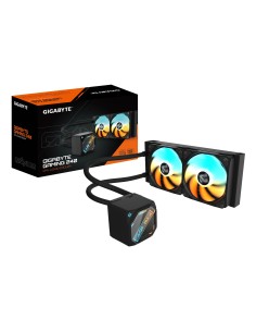 GIGABYTE GAMING 240 Dissipatore a Liquido per CPU - 2x120mm Ventole ARGB, meccanismo di bloccaggio a scorrimento, DAISY-CHAIN,