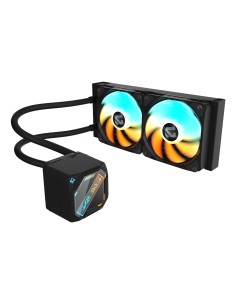 GIGABYTE GAMING 240 Dissipatore a Liquido per CPU - 2x120mm Ventole ARGB, meccanismo di bloccaggio a scorrimento, DAISY-CHAIN, 2