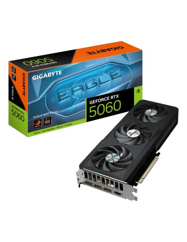 GIGABYTE GeForce RTX 5060 EAGLE MAX OC 8G Scheda Grafica – 8 GB GDDR7, 128 bit, PCI-E 5.0, frequenza core 2550 MHz, 3 x