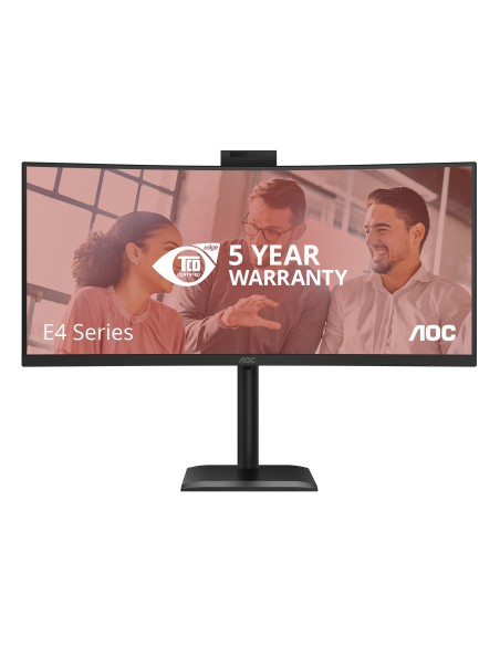 AOC E4 CU34E4CW Monitor PC 86,4 cm (34") 3440 x 1440 Pixel UltraWide Quad HD LED Nero