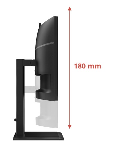 AOC E4 CU34E4CW Monitor PC 86,4 cm (34") 3440 x 1440 Pixel UltraWide Quad HD LED Nero