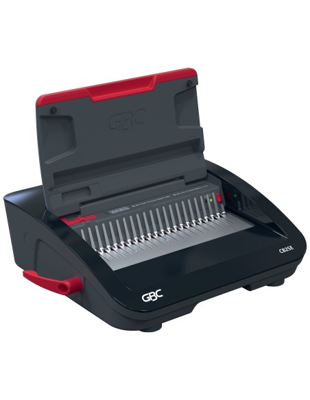 GBC CombBind CB25E Rilegatrice a pettine 390 fogli Nero, Rosso