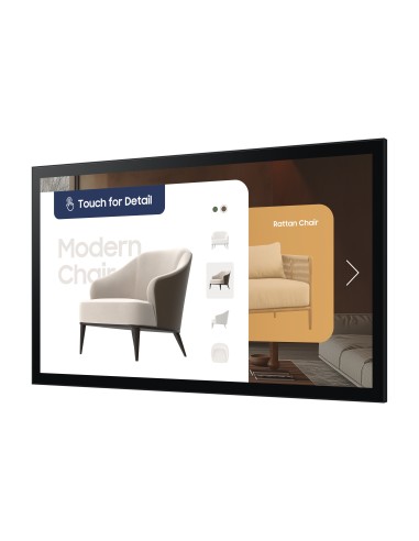 Samsung QM32C-T Pannello piatto per segnaletica digitale 81,3 cm (32") LCD Wi-Fi 400 cd m² Full HD Nero Touch screen Tizen 7.0