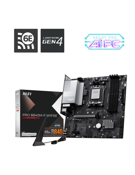 MSI PRO B840M-P WIFI6E scheda madre AMD B840 Socket AM5 micro ATX