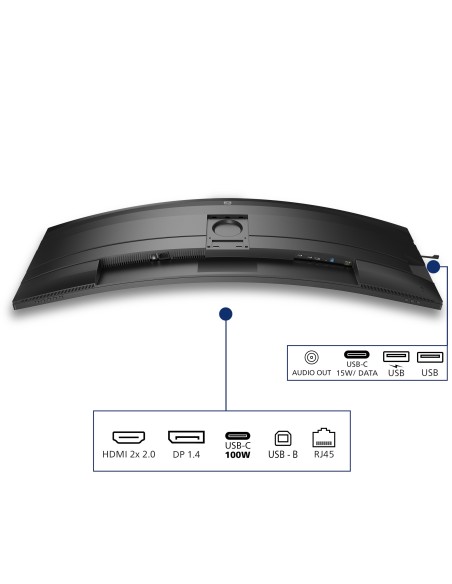 Philips 5000 series 49B2U5900C 00 Monitor PC 124 cm (48.8") 5120 x 1440 Pixel Dual QHD LCD Nero