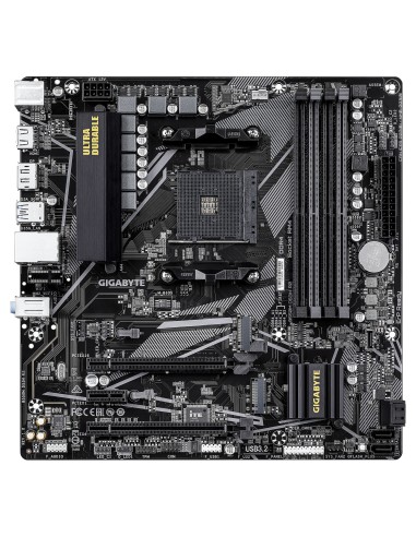 GIGABYTE B550M DS3H R2 Scheda madre - CPU AMD Ryzen 5000, VRM a 5+3 fasi, fino a 4733 MHz DDR4 (O.C.), 1x M.2 PCIe 4.0 + 1x M.2
