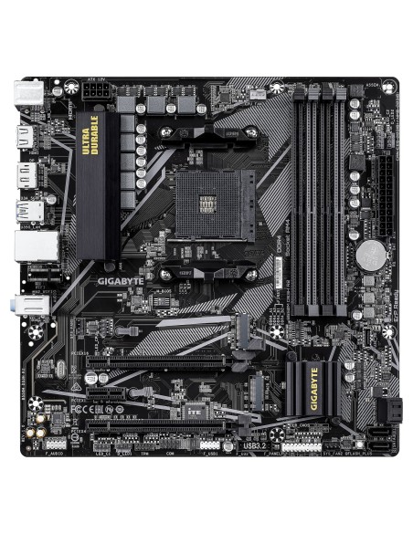GIGABYTE B550M DS3H R2 Scheda madre - CPU AMD Ryzen 5000, VRM a 5+3 fasi, fino a 4733 MHz DDR4 (O.C.), 1x M.2 PCIe 4.0 + 1x M.2