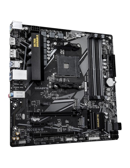 GIGABYTE B550M DS3H R2 Scheda madre - CPU AMD Ryzen 5000, VRM a 5+3 fasi, fino a 4733 MHz DDR4 (O.C.), 1x M.2 PCIe 4.0 + 1x M.2