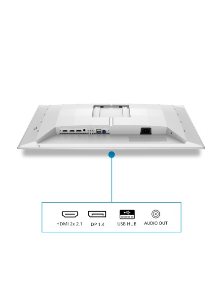 Philips Evnia 6000 27M2N6501L 00 Monitor PC 67,3 cm (26.5") 2560 x 1440 Pixel Quad HD QD-OLED Bianco