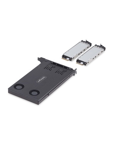 StarTech.com Adattatore SSD M.2 NVMe a PCIe x8 rack mobile a doppio alloggiamento rimovibile biforcazione necessaria