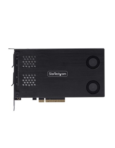 StarTech.com Adattatore SSD M.2 NVMe a PCIe x8 rack mobile a doppio alloggiamento rimovibile biforcazione necessaria