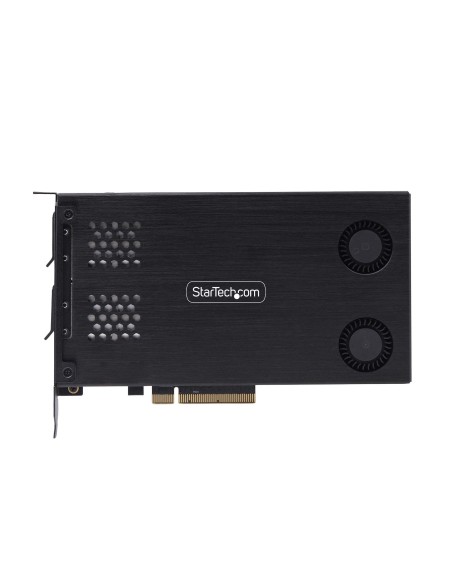 StarTech.com Adattatore SSD M.2 NVMe a PCIe x8 rack mobile a doppio alloggiamento rimovibile biforcazione necessaria