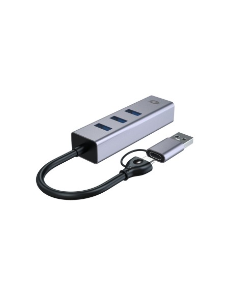 Conceptronic ABBY25G replicatore di porte e docking station per laptop Cablato USB 3.2 Gen 1 (3.1 Gen 1) Type-A + Type-C Grigio