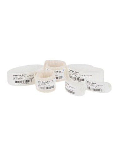 Zebra LB2-PED-L3E cinturino da polso Bianco Braccialetti da ospedale