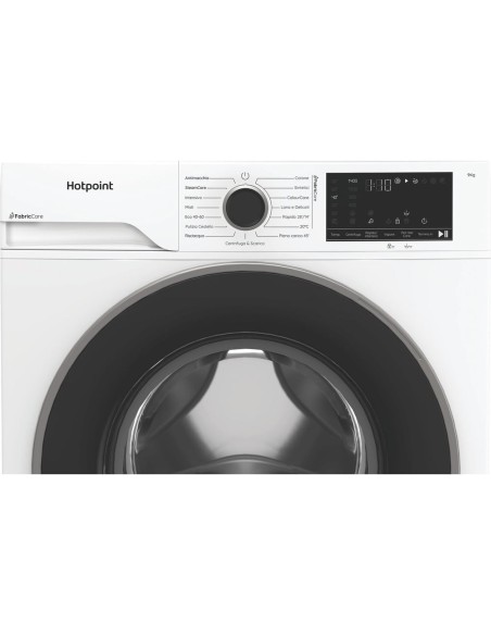 Hotpoint Ariston HB 93 CARE IT, Capacità 9kg, classe A -30%, Motore Inverter, 1400 giri, Display digitale XL, Vapore