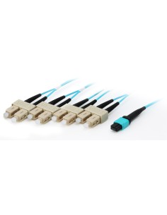 Equip 25557807 cavo InfiniBand e in fibra ottica 20 m MTP 4x SC Ciano