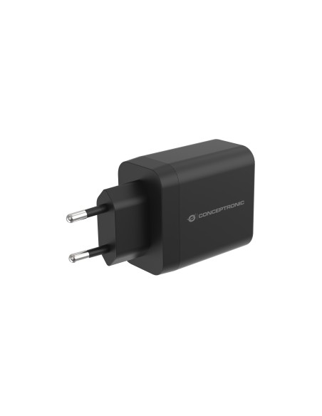 Conceptronic ALTHEA20B45 Caricabatterie per dispositivi mobili Universale Nero AC Ricarica rapida Interno