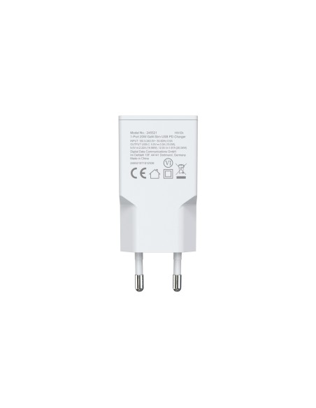 Equip 245521 Caricabatterie per dispositivi mobili Universale Bianco AC Ricarica rapida Interno