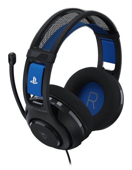 Turtle Beach Atlas 200 Cuffie Nero da gioco cablate con licenza ufficiale per PlayStation - driver Nanoclear da 50 mm,