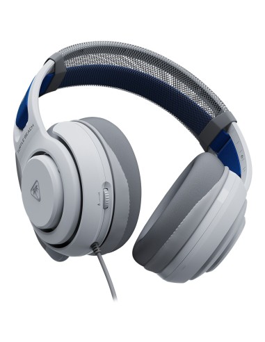 Turtle Beach Atlas 200 Cuffie Bianco da gioco cablate con licenza ufficiale per PlayStation - driver Nanoclear da 50 mm,