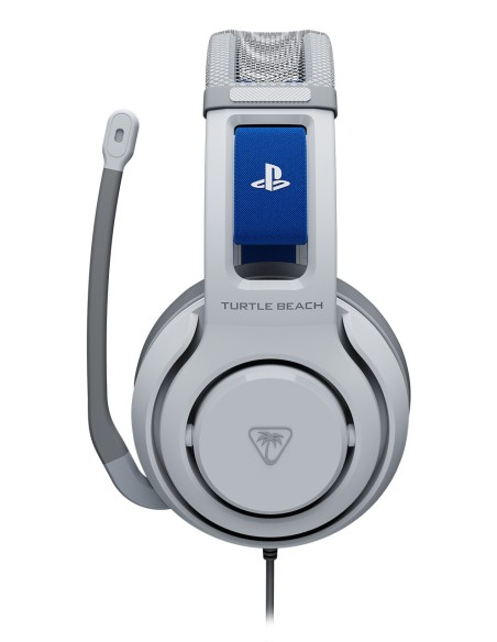 Turtle Beach Atlas 200 Cuffie Bianco da gioco cablate con licenza ufficiale per PlayStation - driver Nanoclear da 50 mm,