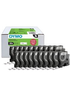 DYMO D1 etichette originali | stampa nera su bianco | 12 mm x 7 mm | etichette autoadesive per etichettatrice LabelManager | 20 2