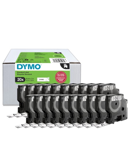 DYMO D1 etichette originali | stampa nera su bianco | 12 mm x 7 mm | etichette autoadesive per etichettatrice LabelManager | 20