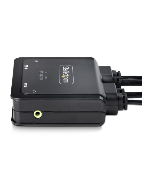 StarTech.com C2-D46-UAC-CBL-KVM switch per keyboard-video-mouse (kvm) Nero
