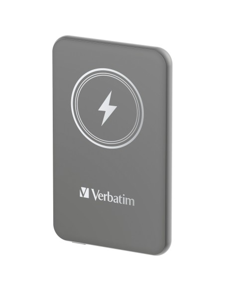Verbatim Charge 'n' Go Polimeri di litio (LiPo) 5000 mAh Carica wireless Grigio
