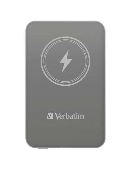Verbatim Charge 'n' Go Polimeri di litio (LiPo) 5000 mAh Carica wireless Grigio