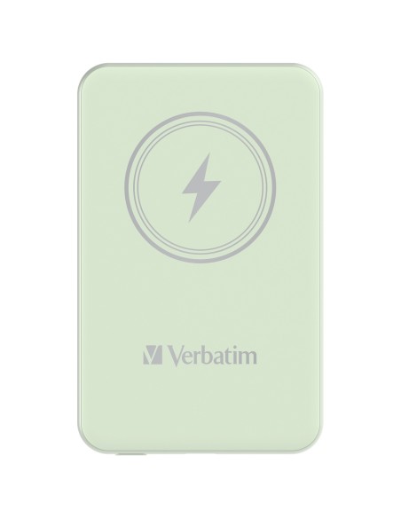 Verbatim Charge 'n' Go Polimeri di litio (LiPo) 5000 mAh Carica wireless Verde