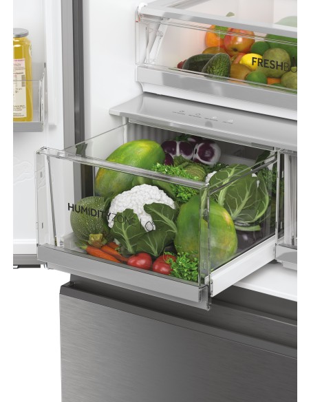 Haier HFW7819EWMP Libera installazione 537 L Platino, Acciaio inox